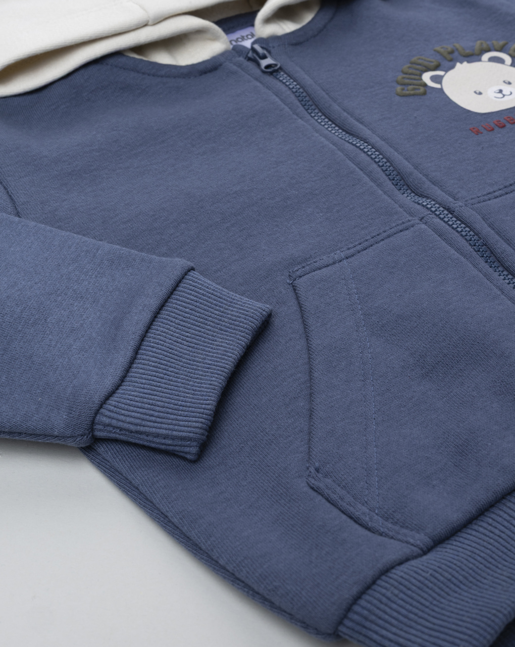 βρεφική ζακέτα φούτερ μπλε good player για αγόρι - Prénatal