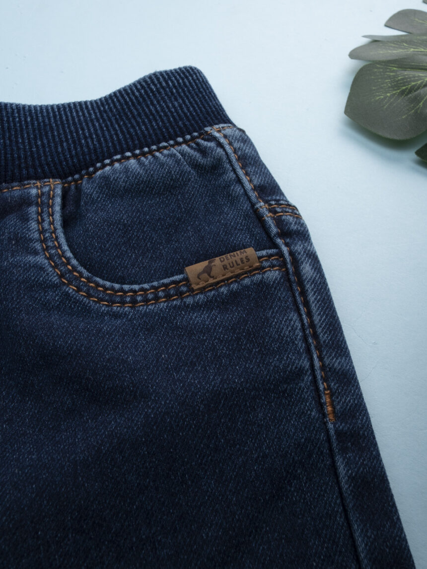 βρεφικό τζιν παντελόνι μπλε με λάστιχο για αγόρι - Prénatal