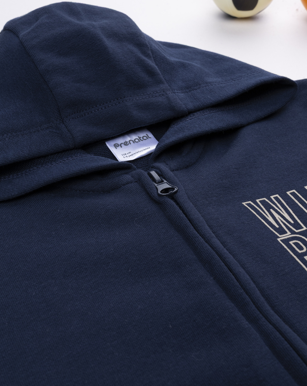 παιδική ζακέτα φούτερ μπλε bear για αγόρι - Prénatal