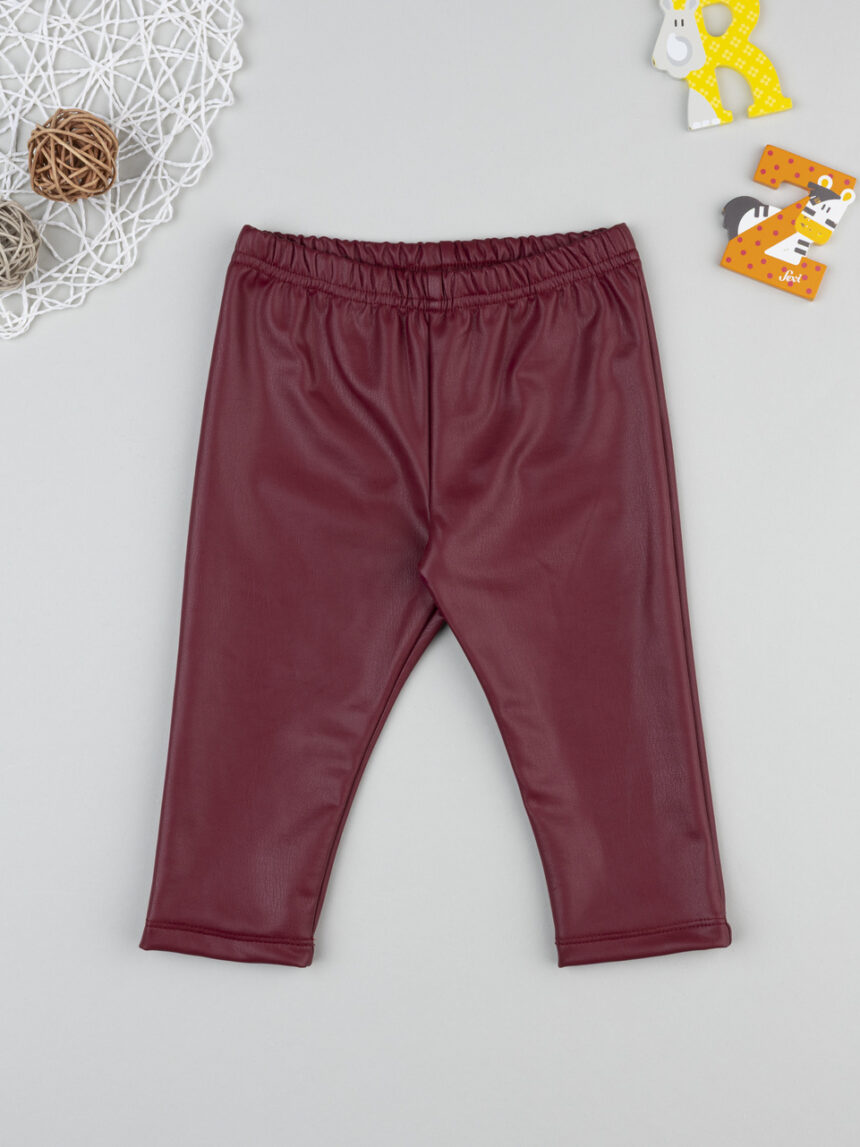 βρεφικό κολάν μπορντώ από δερματίνη για κορίτσι - Prénatal