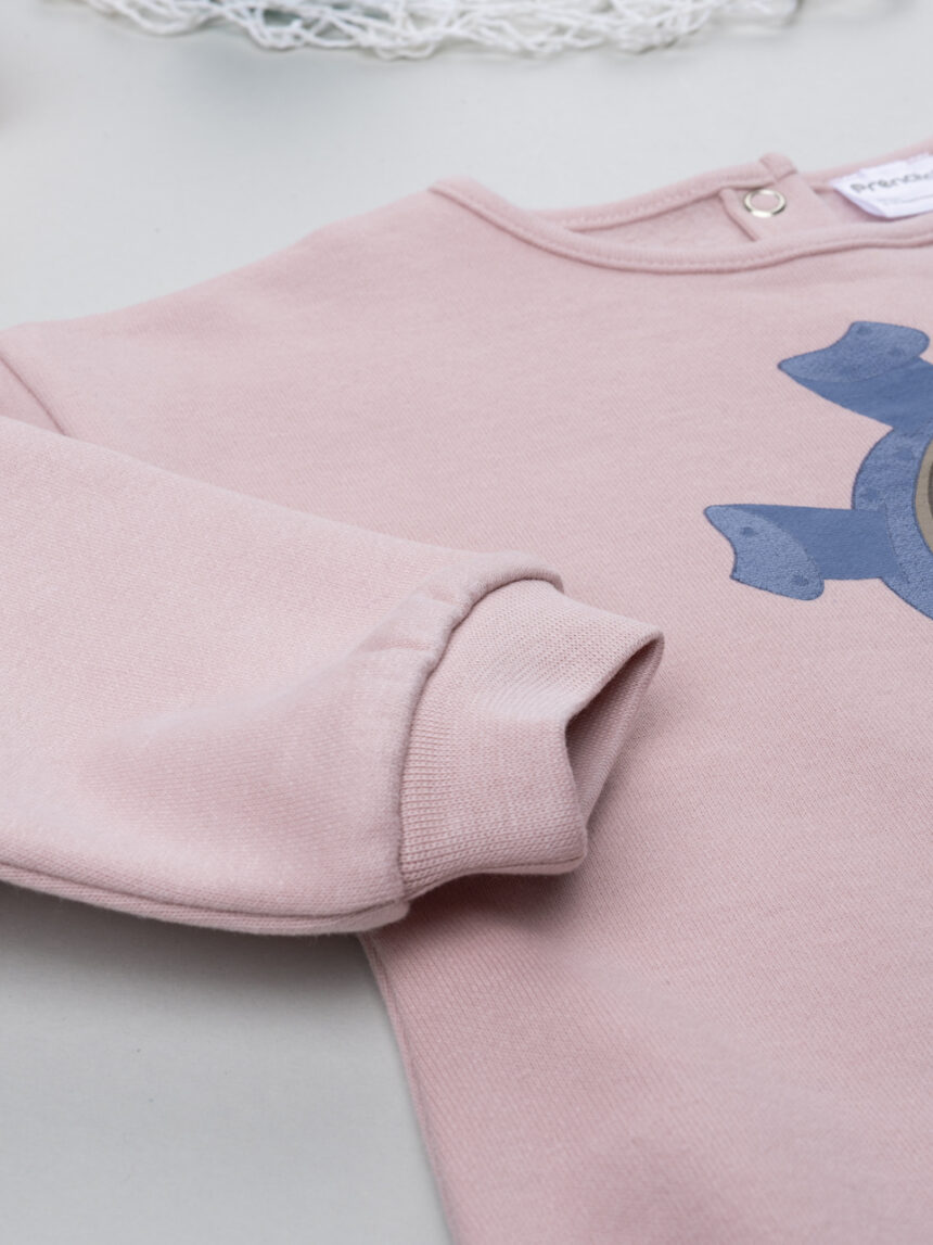 βρεφική μπλούζα φούτερ ροζ best friend για κορίτσι - Prénatal