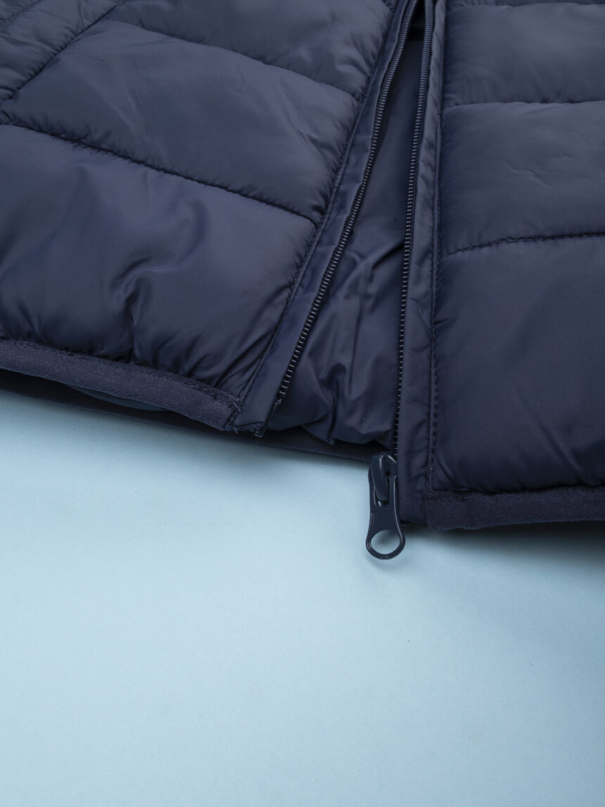 παιδικό αμάνικο μπουφάν puffer μπλε dino για αγόρι - Prénatal