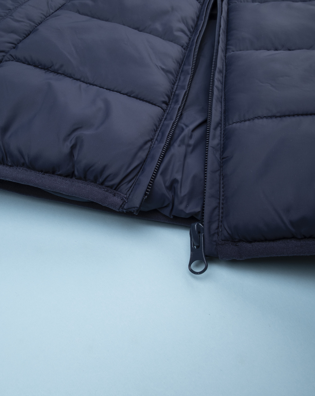 παιδικό αμάνικο μπουφάν puffer μπλε dino για αγόρι - Prénatal