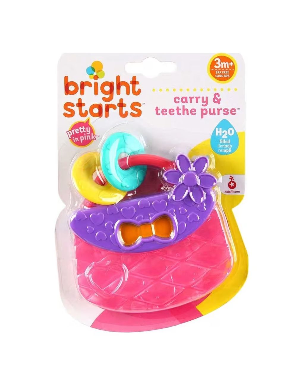 Bright starts carry & teethe purse μασητικό παιχνίδι οδοντοφυΐας 9063