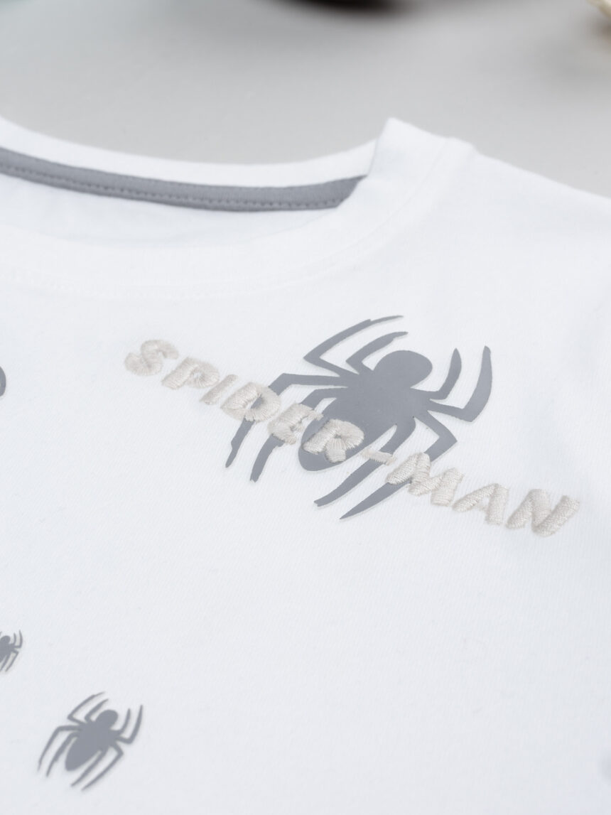 παιδική μπλούζα λευκή spiderman για αγόρι - Prénatal