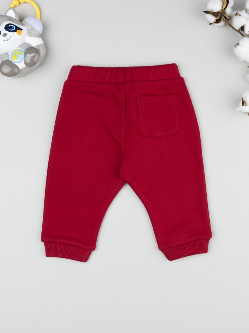 βρεφικό παντελόνι φόρμας κόκκινο good player για αγόρι - Prénatal