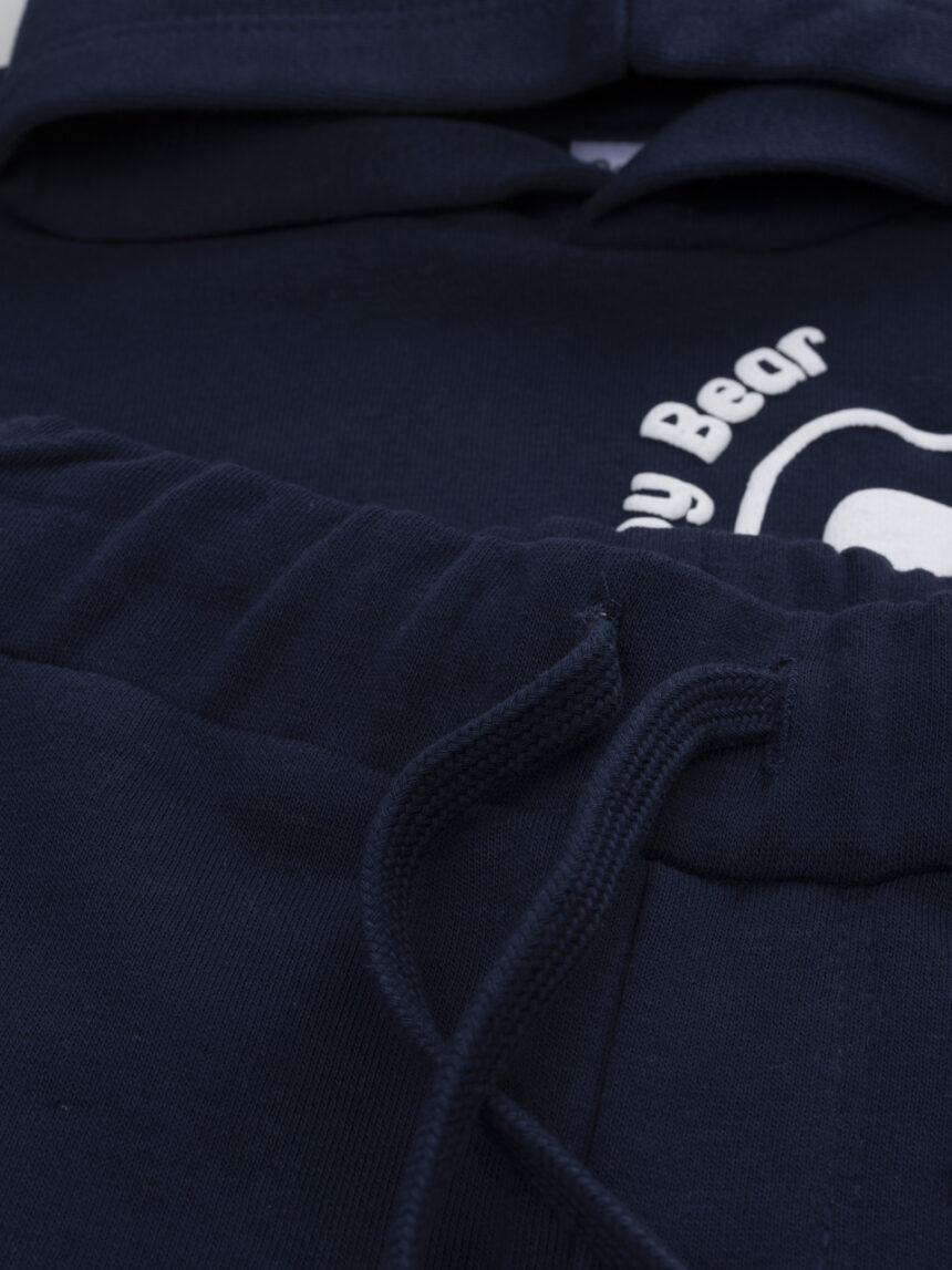 βρεφικό σετ φούτερ και φόρμα μπλε funny bear για αγόρι - Prénatal