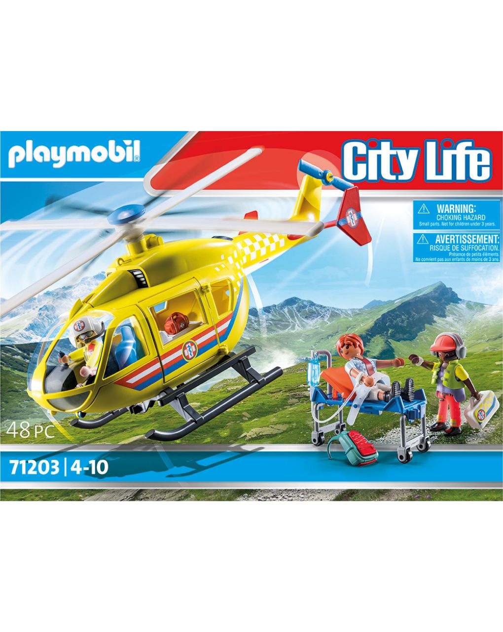 Playmobil city life ελικόπτερο πρώτων βοηθειών 71203 - Playmobil, Playmobil City Life