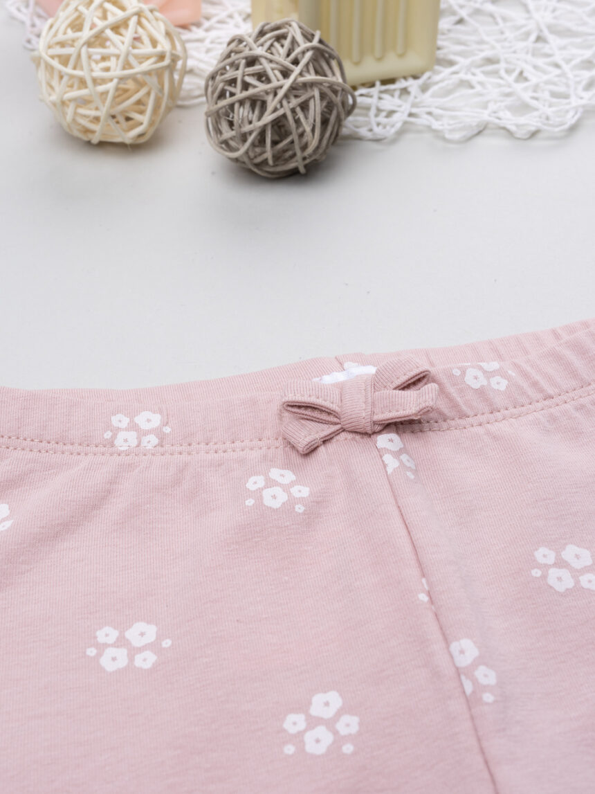 βρεφικό κολάν ροζ με λουλούδια για κορίτσι - Prénatal