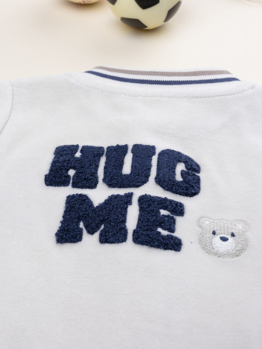 βρεφικό φορμάκι βελουτέ μπεζ adorable για αγόρι - Prénatal