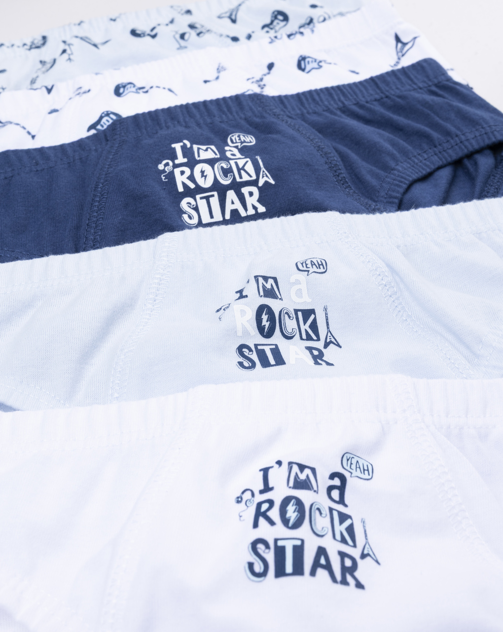 παιδικά σλιπ πακέτο x5 rock για αγόρι - Prénatal