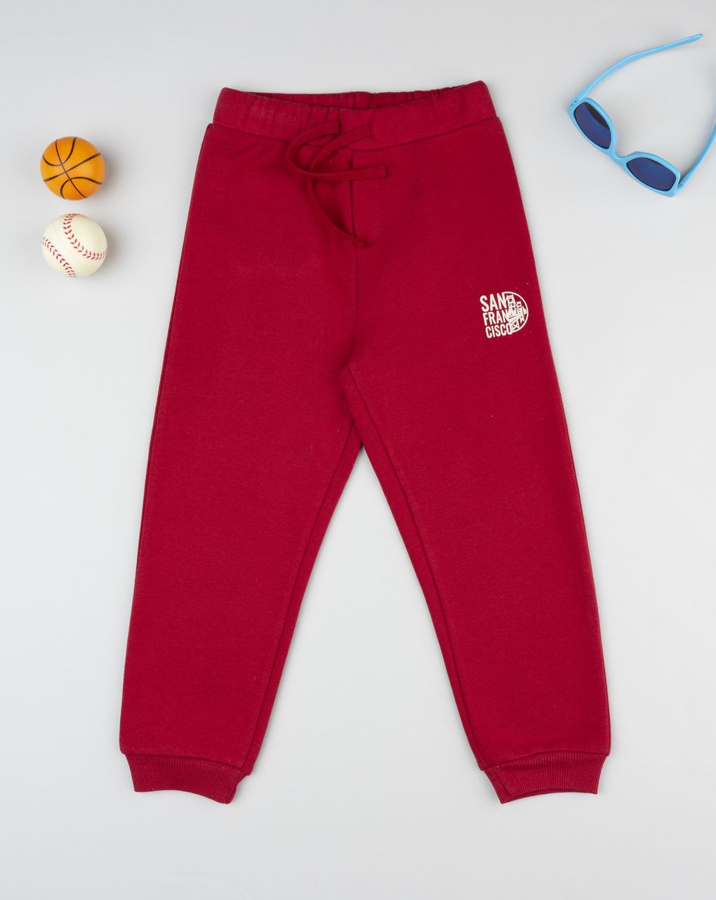 παιδικό παντελόνι φόρμας μπορντώ san fransisco για αγόρι