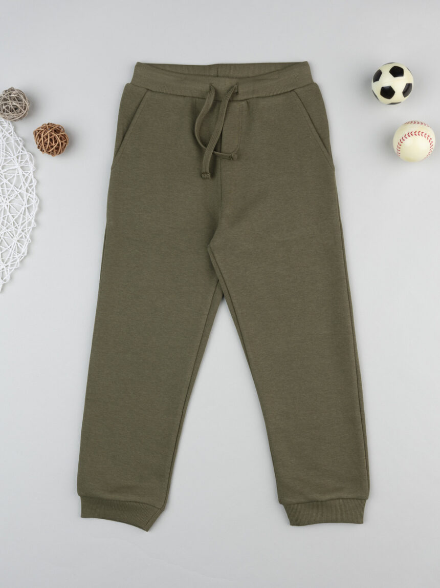 παιδικό παντελόνι φόρμας χακί για αγόρι - Prénatal