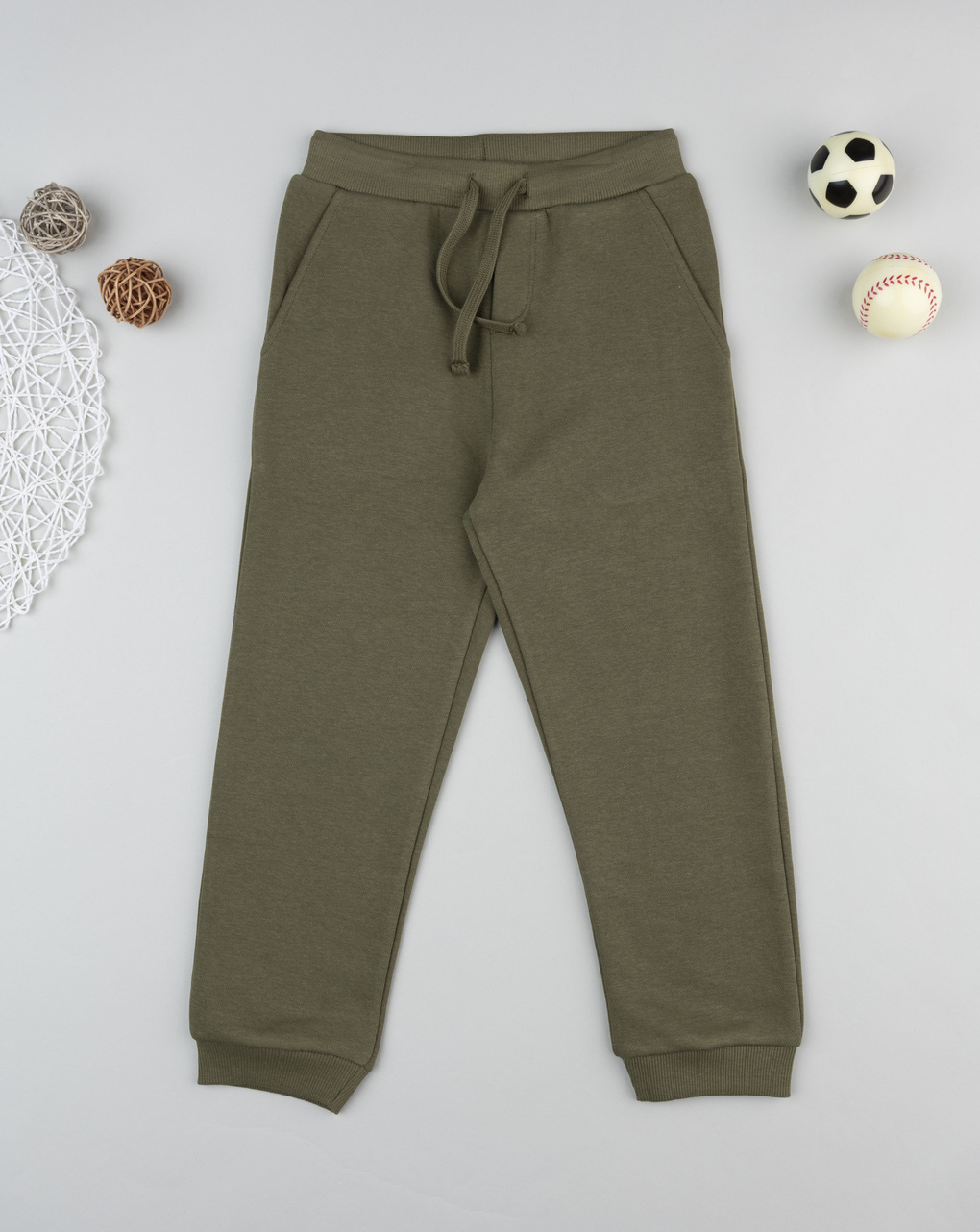 παιδικό παντελόνι φόρμας χακί για αγόρι