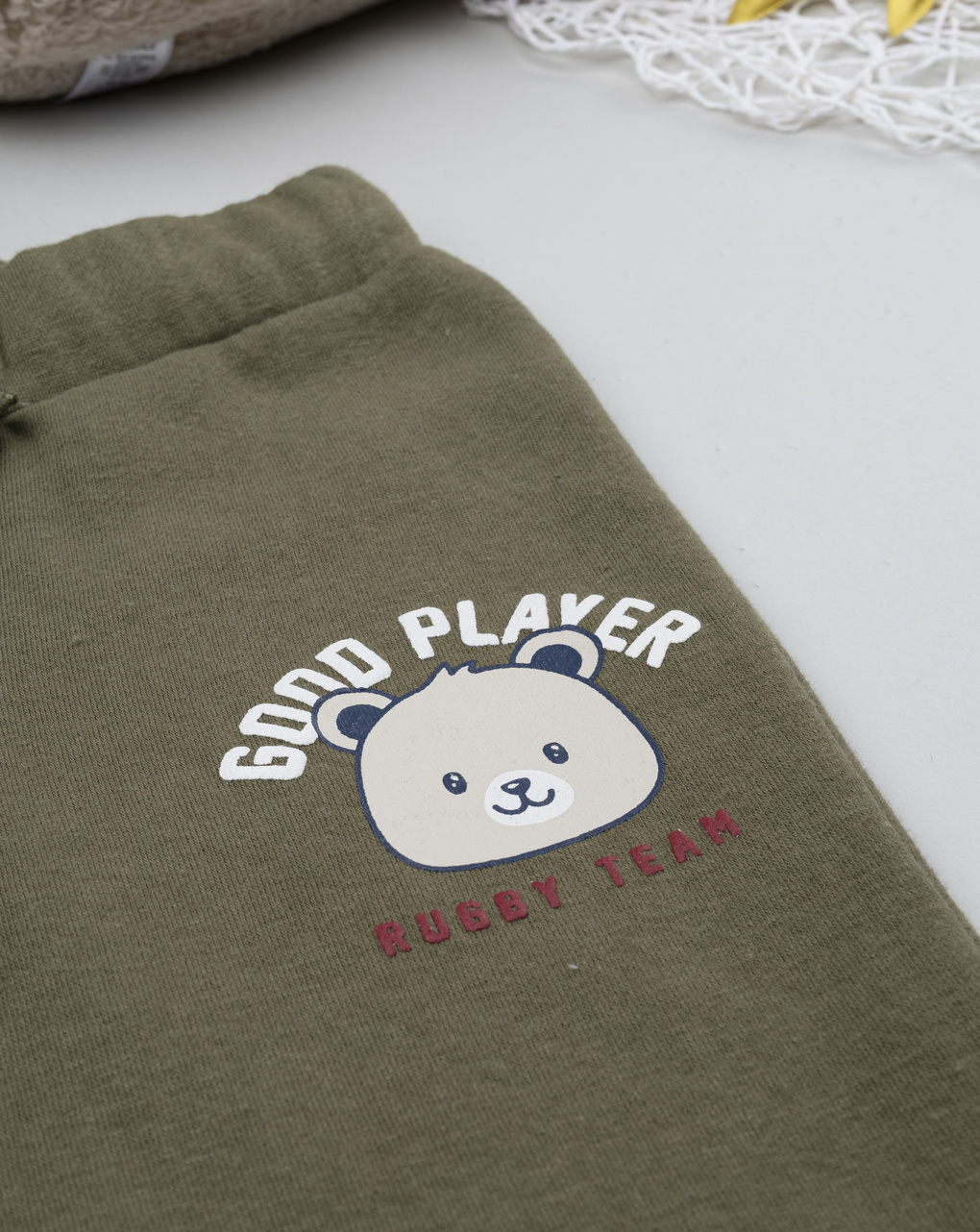 βρεφικό παντελόνι φόρμας χακί good player για αγόρι - Prénatal