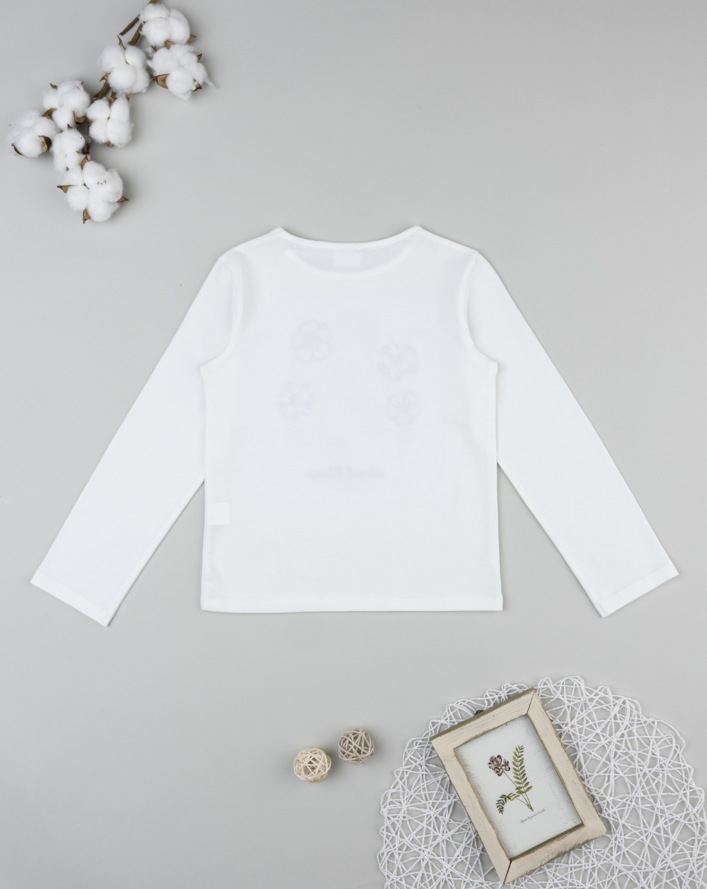παιδική μπλούζα λευκή love & flowers για κορίτσι - Prénatal