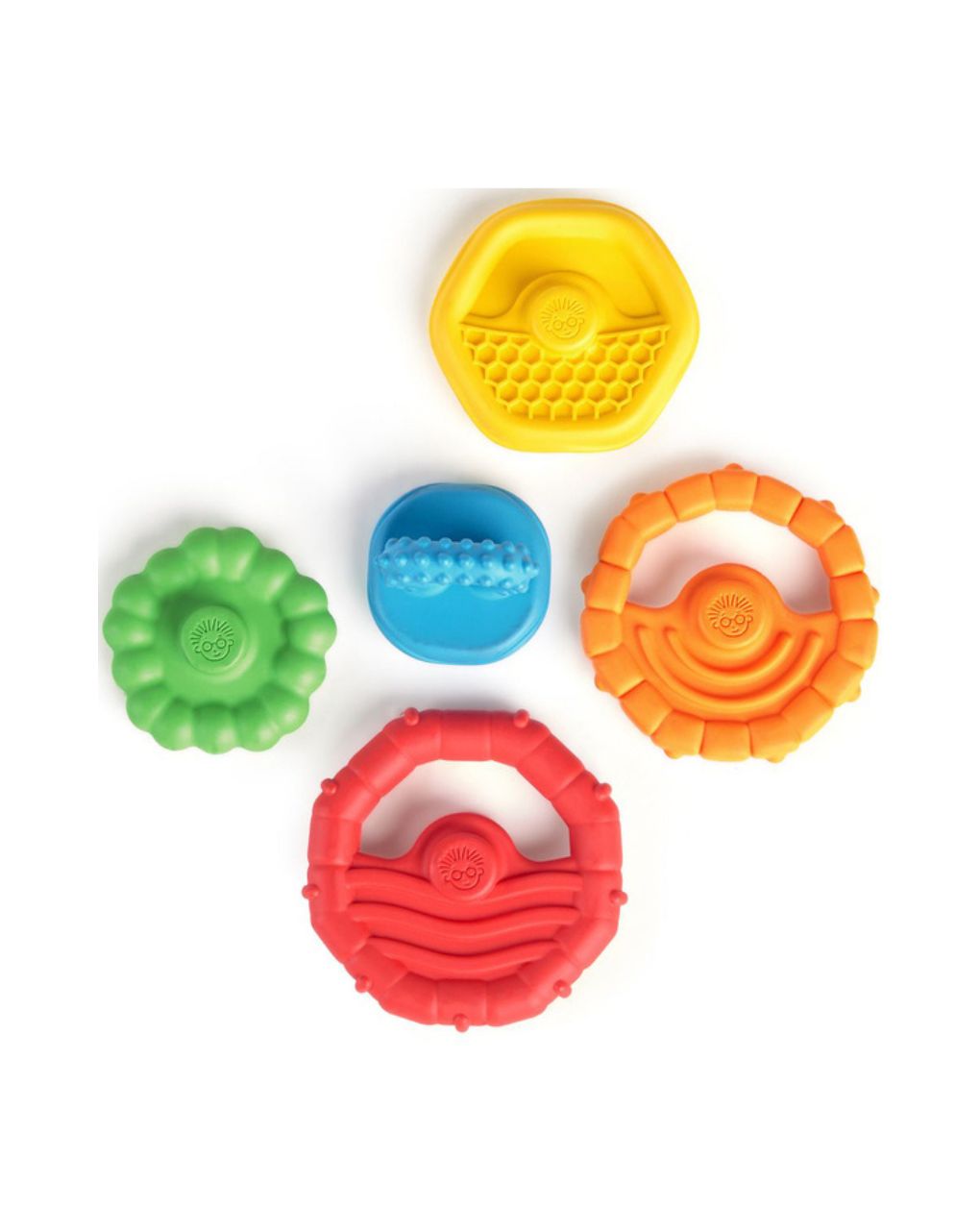 Baby einstein stack & teethe μασητικό παιχνίδι οδοντοφυΐας με στοιβαζόμενους κρίκους 3m+ - Babyeinstein