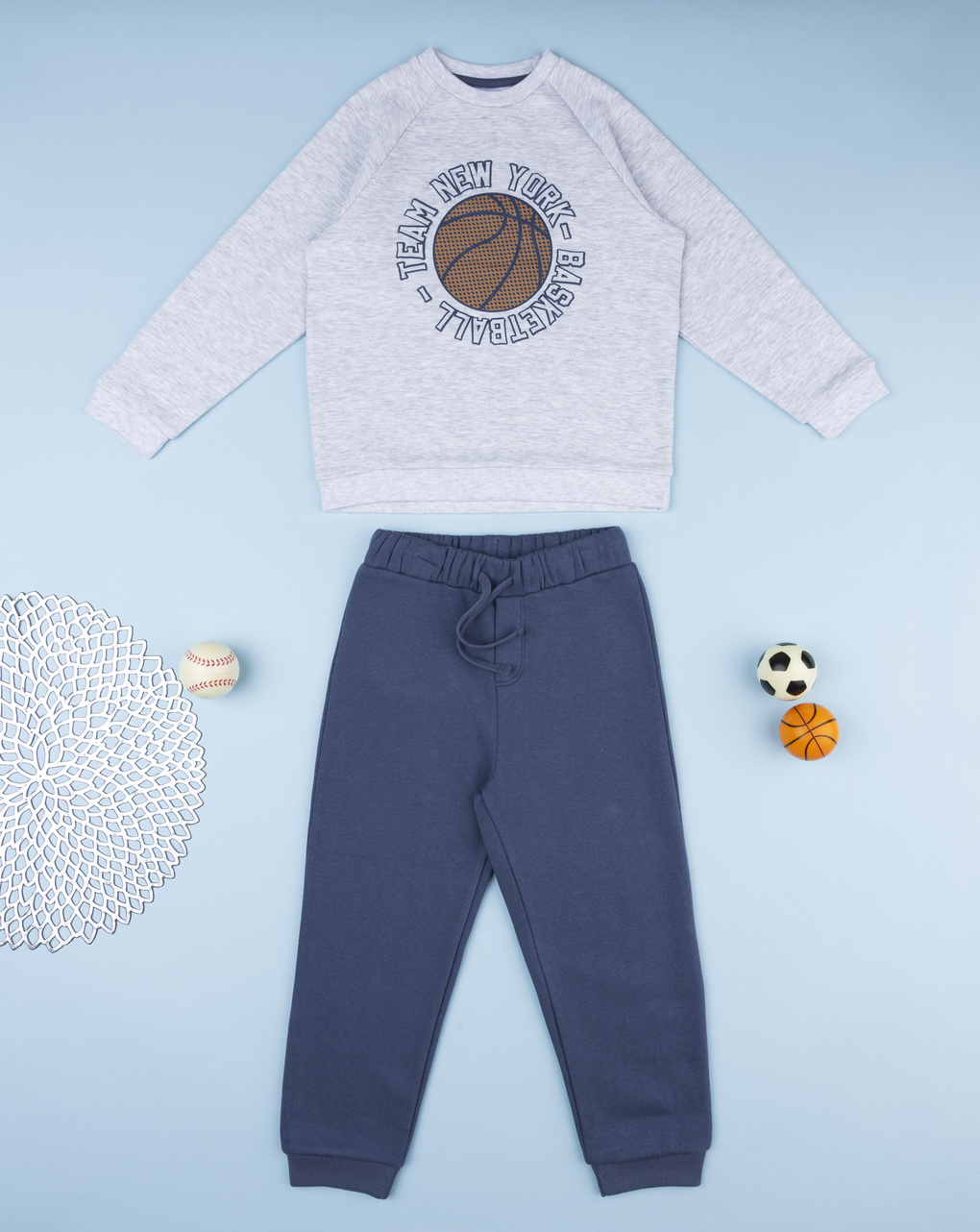 παιδικό σετ μπλούζα φούτερ και φόρμα new york για αγόρι