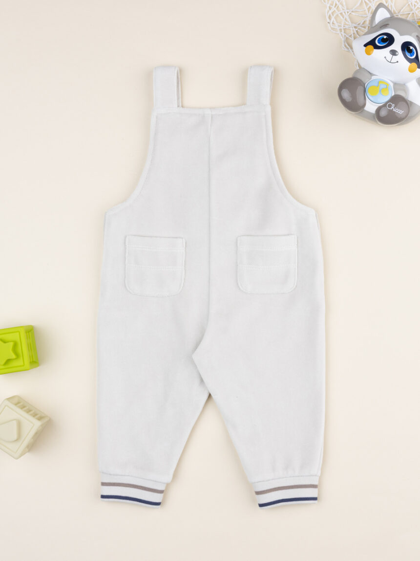 βρεφική σαλοπέτα σενίλ μπεζ little cute για αγόρι - Prénatal