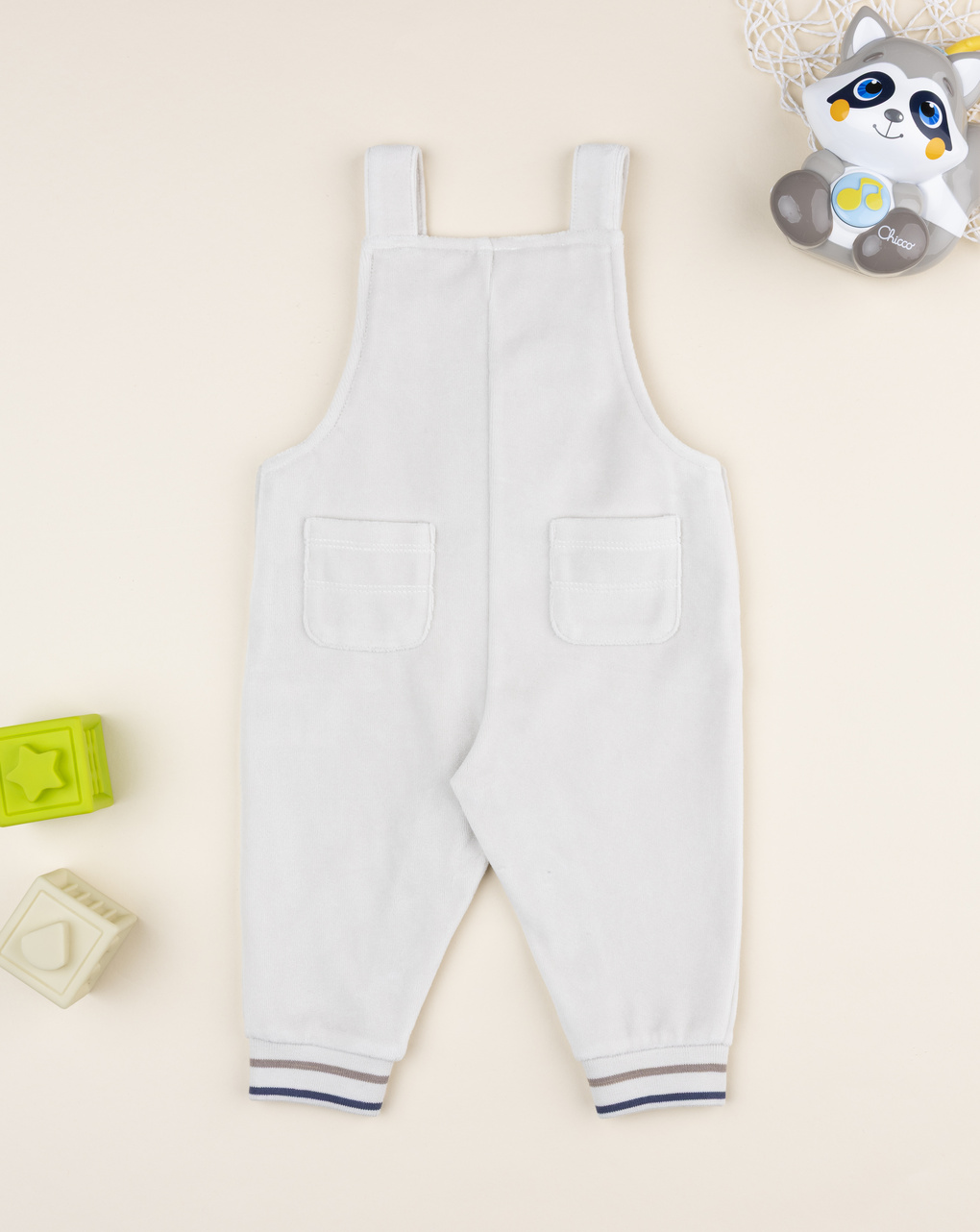 βρεφική σαλοπέτα σενίλ μπεζ little cute για αγόρι - Prénatal