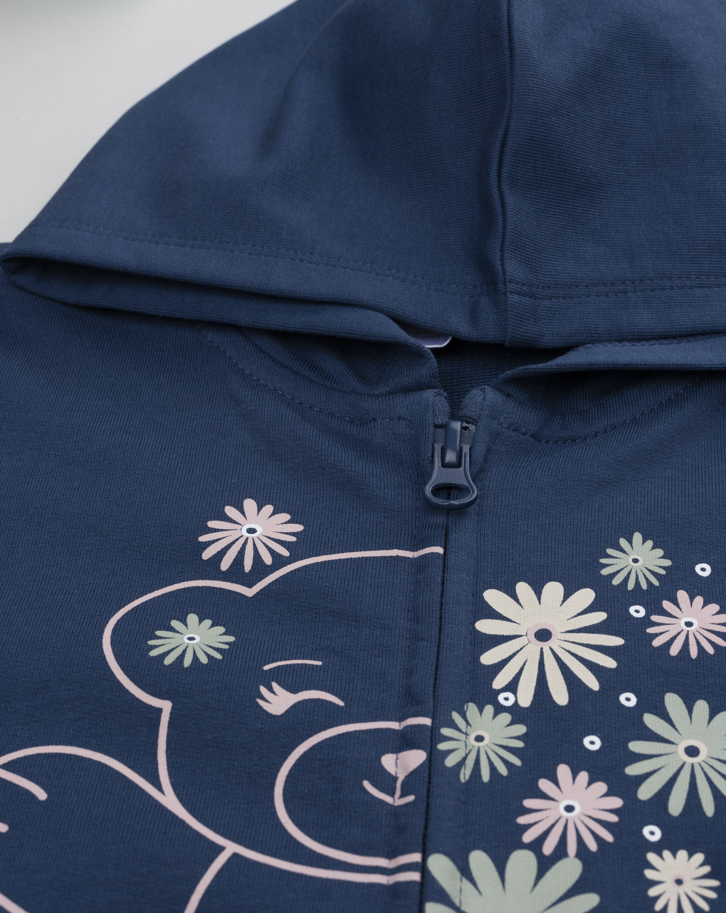 παιδική ζακέτα φούτερ μπλε με αρκουδάκι για κορίτσι - Prénatal