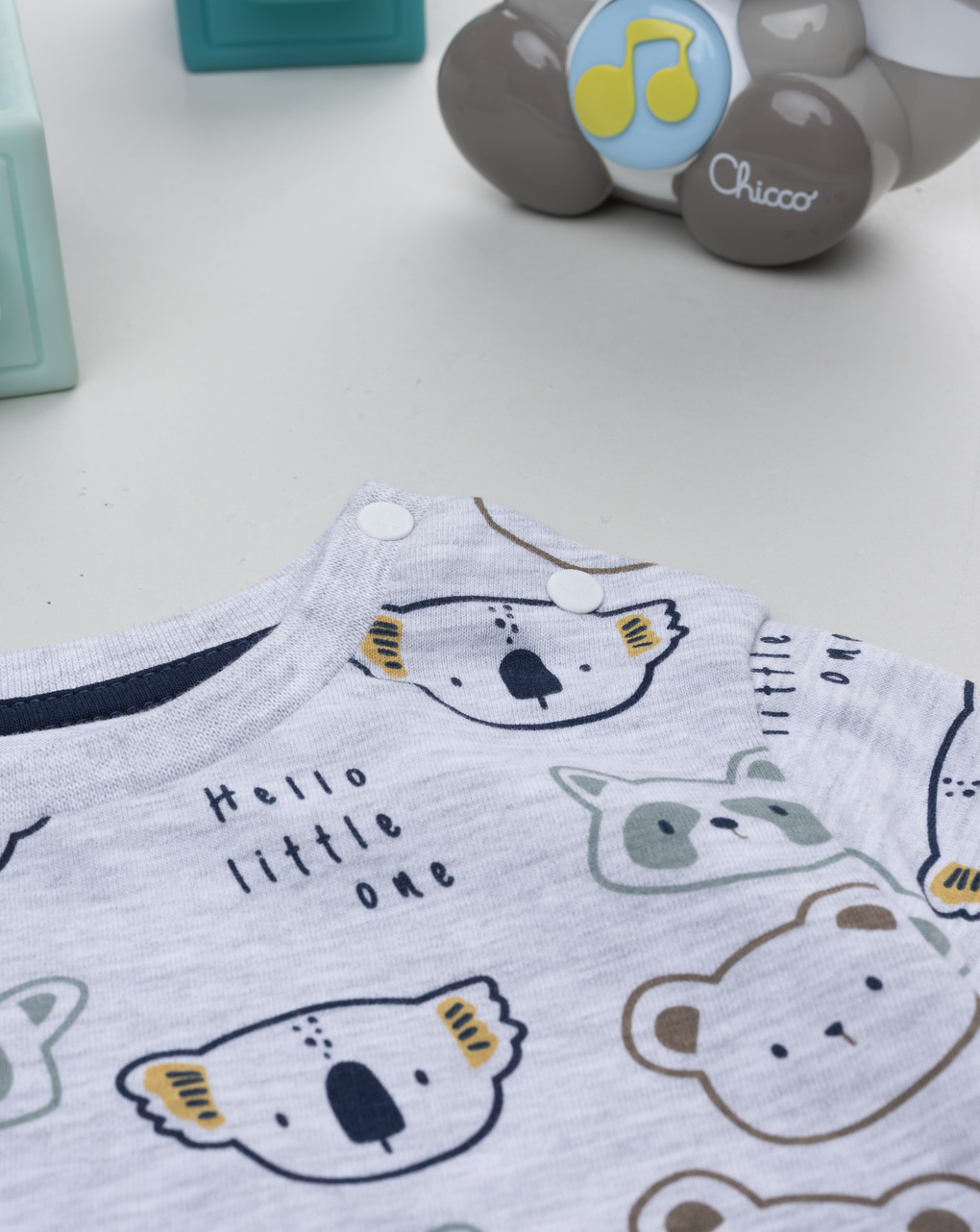 βρεφική μπλούζα γκρι little one για αγόρι - Prénatal