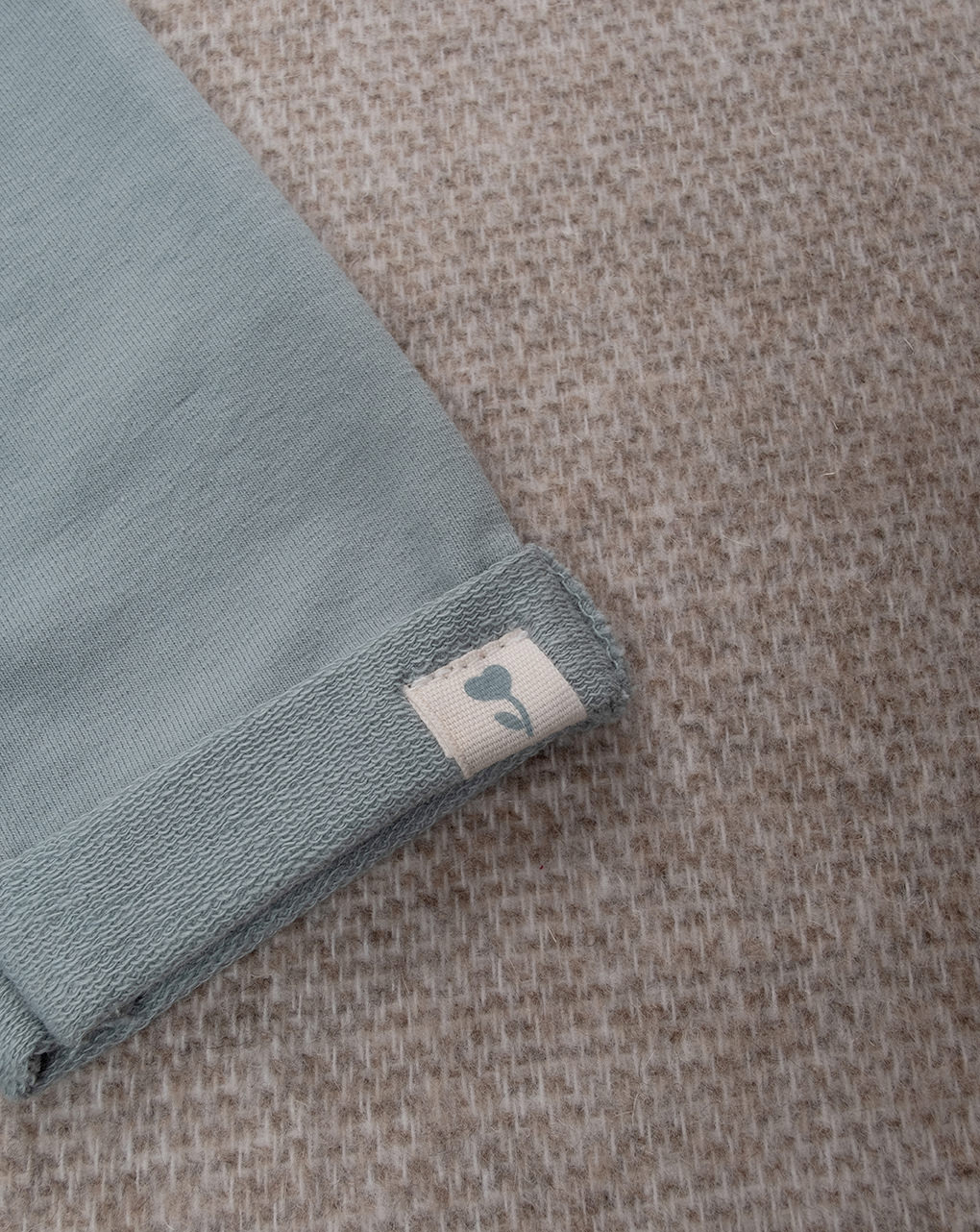 βρεφικό παντελόνι φόρμας πράσινο με λουλούδι για κορίτσι - Prénatal