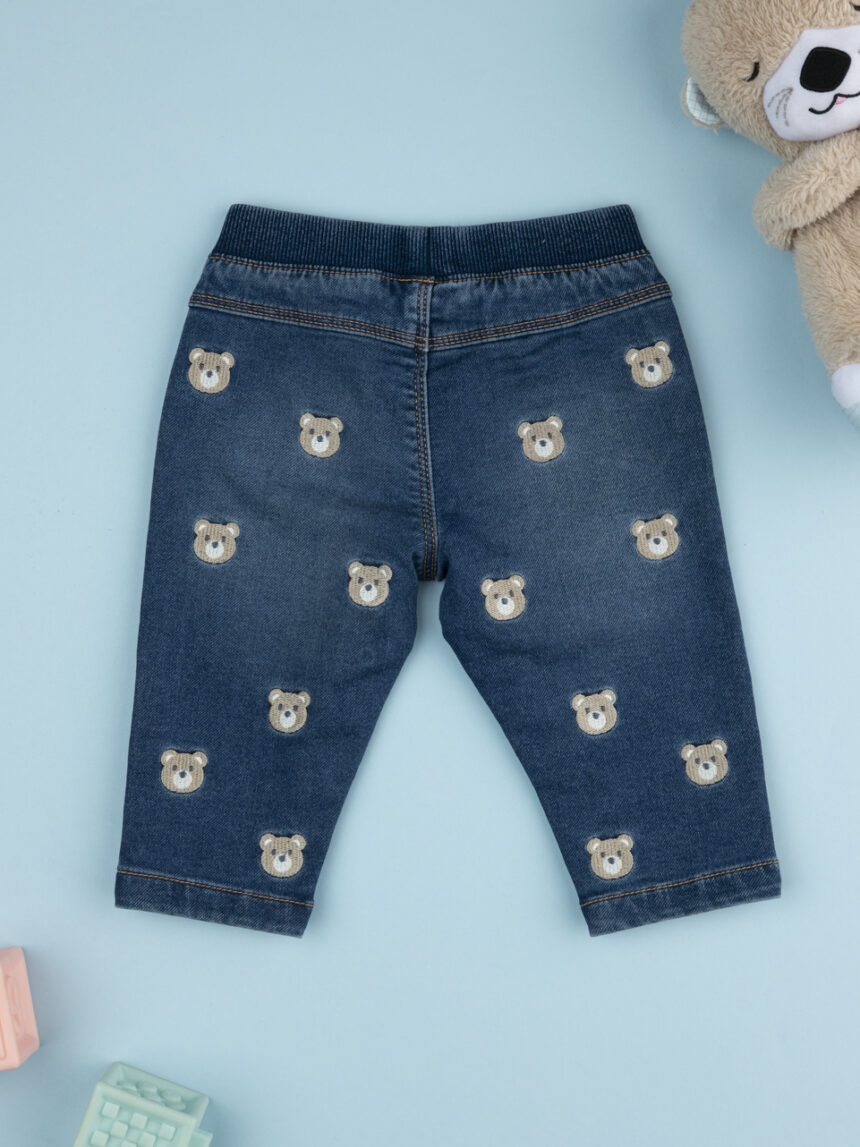βρεφικό τζιν παντελόνι με αρκουδάκια για αγόρι - Prénatal