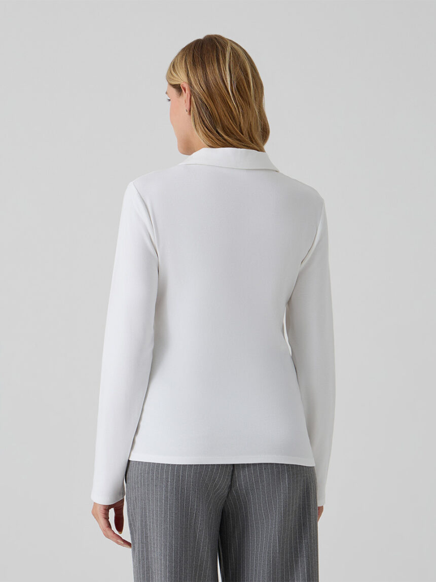 γυναικείο πουκάμισο εγκυμοσύνης/θηλασμού λευκό - Prénatal