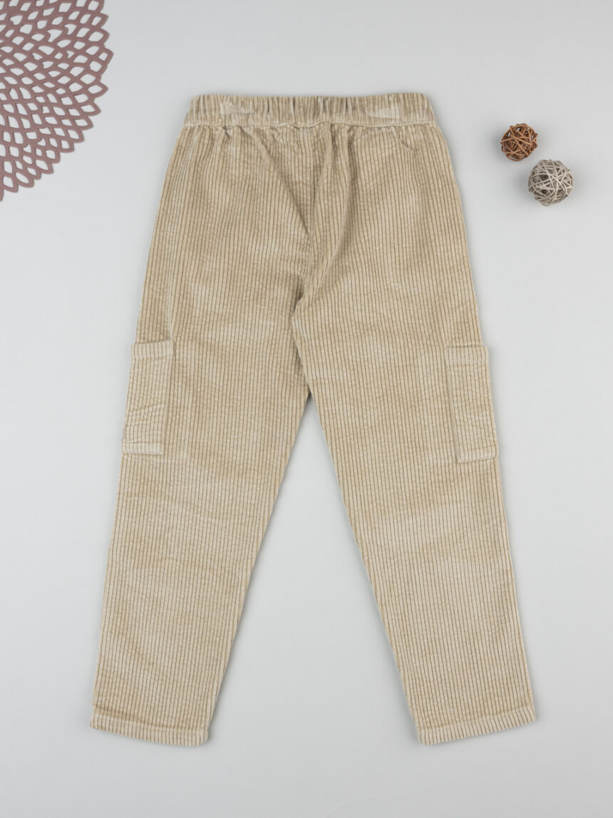 παιδικό παντελόνι κοτλέ μπεζ mountain για αγόρι - Prénatal