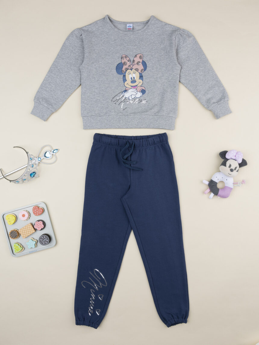 παιδικό σετ μπλούζα φούτερ και φόρμα minnie για κορίτσι - Prénatal