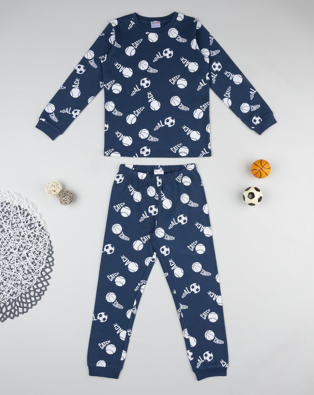 παιδική πιτζάμα μπλε sport για αγόρι