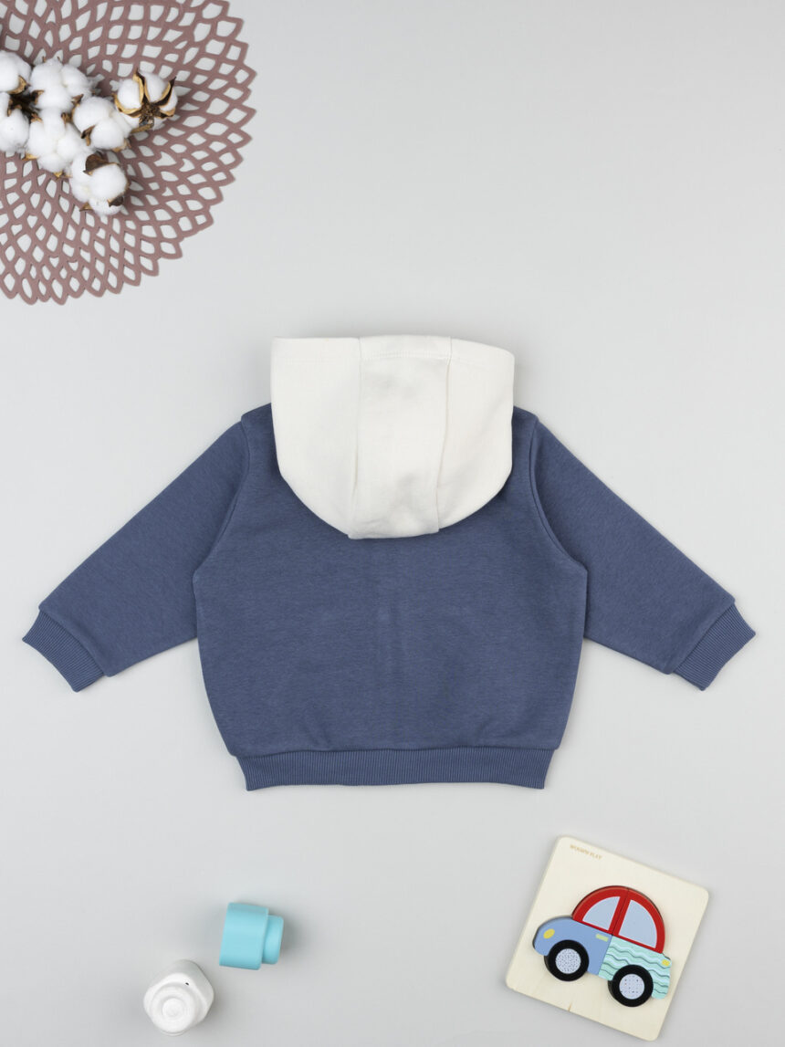 βρεφική ζακέτα φούτερ μπλε good player για αγόρι - Prénatal