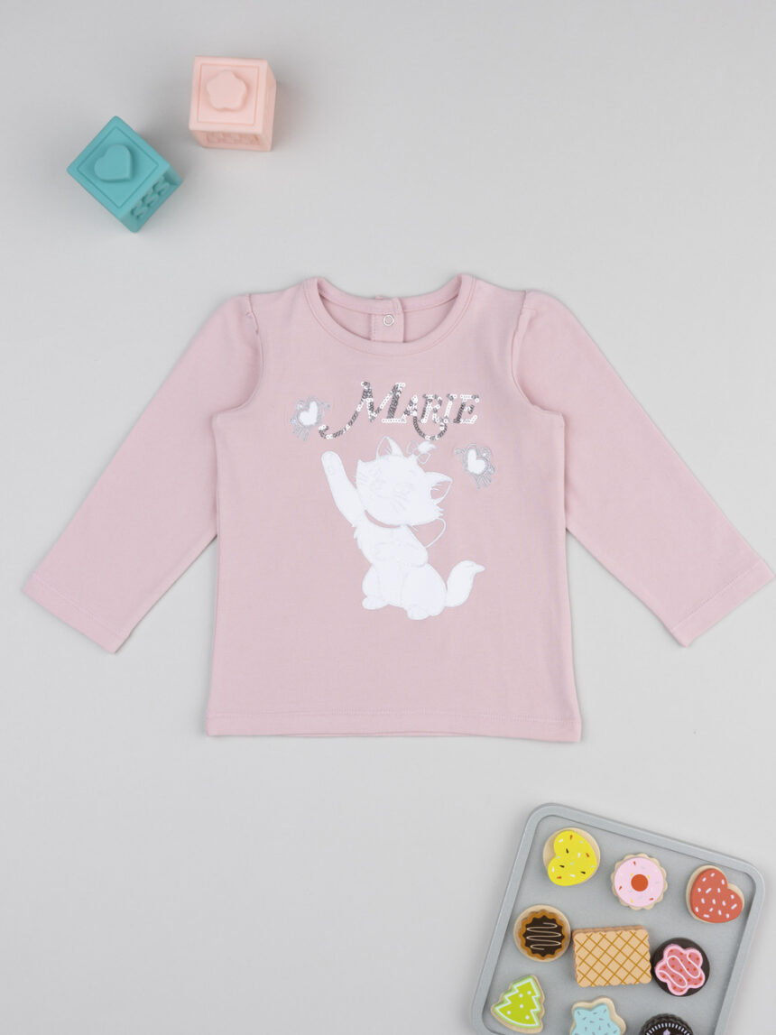 βρεφική μπλούζα ροζ marie για κορίτσι - Prénatal