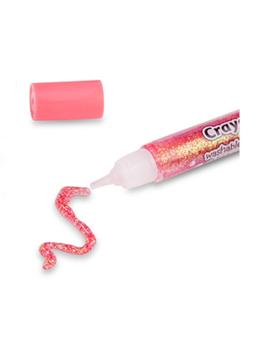 Crayola σετ πλενόμενη κόλλα με γκλίτερ 8τμχ pastel - Crayola