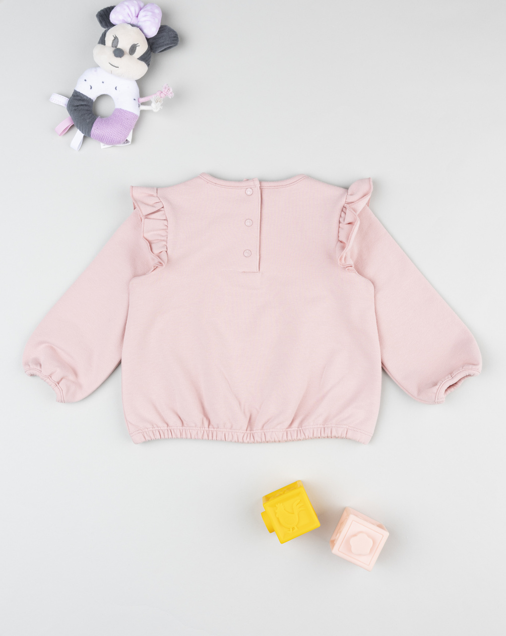 βρεφική μπλούζα φούτερ ροζ minnie για κορίτσι - Prénatal