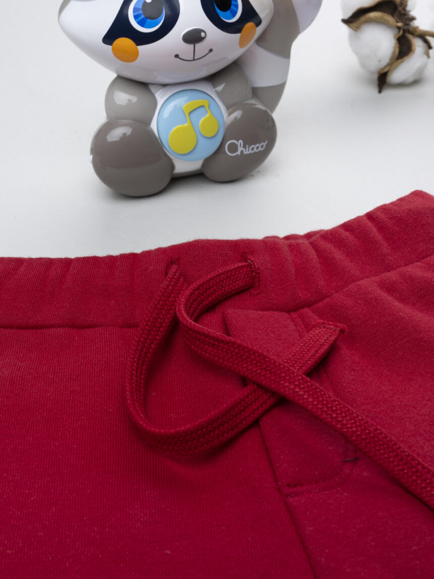 βρεφικό παντελόνι φόρμας κόκκινο good player για αγόρι - Prénatal