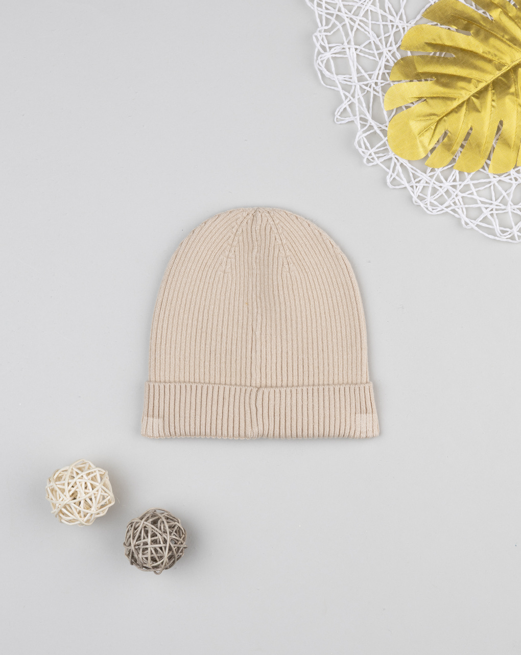 βρεφικό σκουφάκι μπεζ minnie για κορίτσι - Prénatal