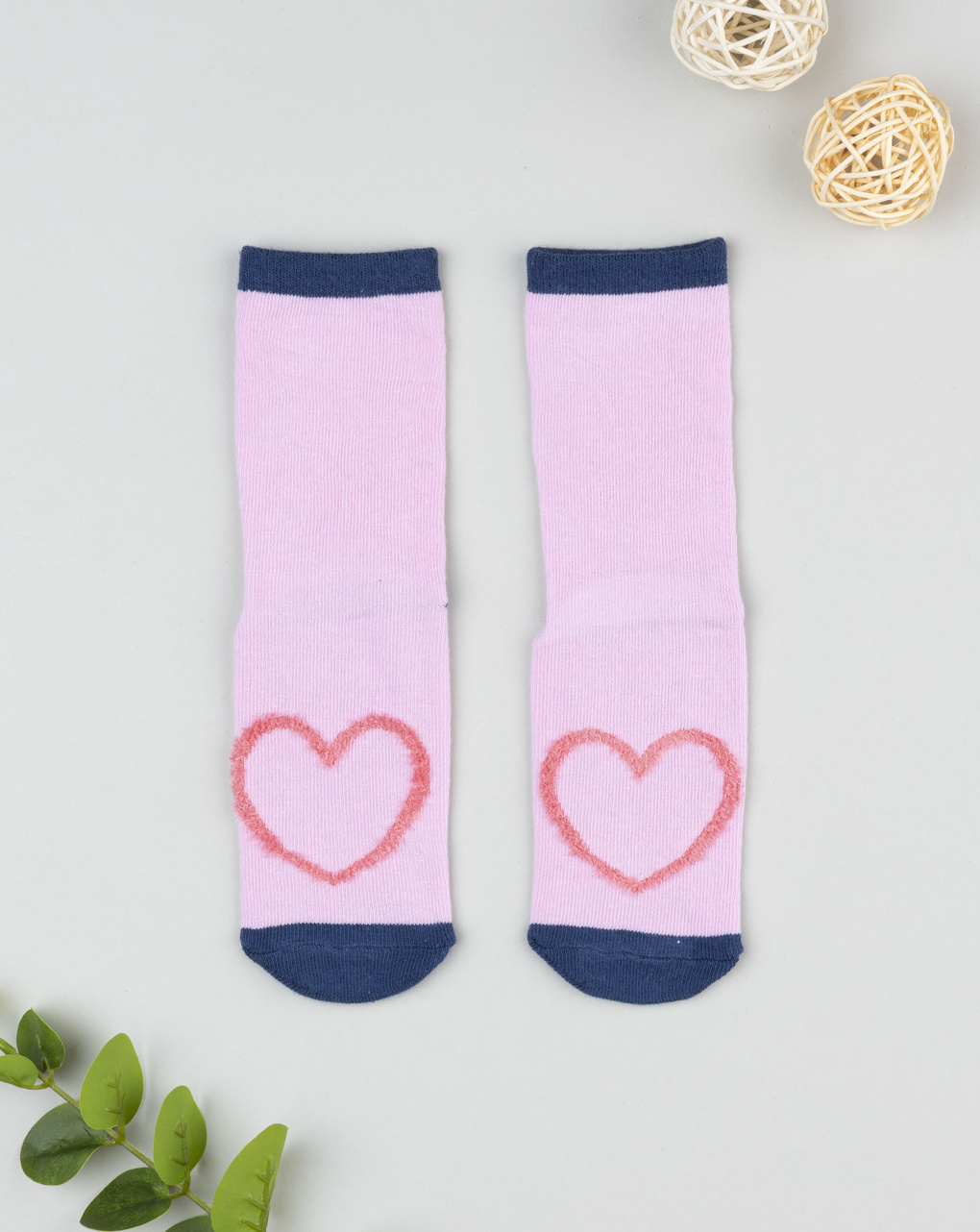 παιδικές αντιολισθητικές κάλτσες με καρδούλα για κορίτσι