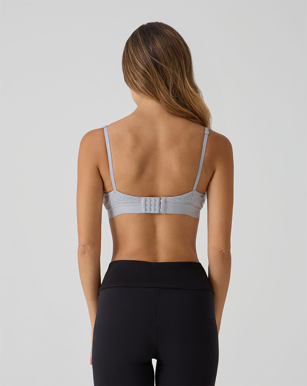γυναικείο σουτιέν θηλασμού γκρι ριμπ - Prénatal