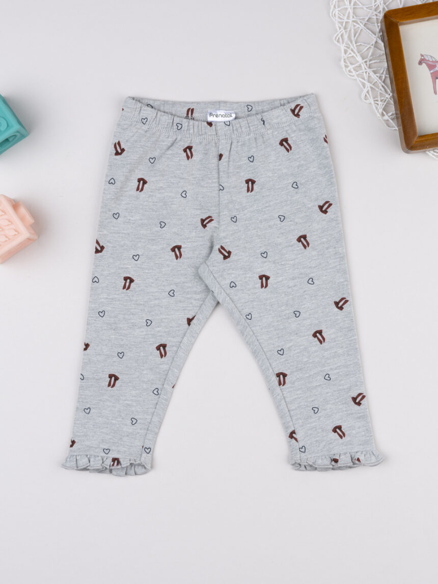 βρεφικό κολάν γκρι με φιογκάκια για κορίτσι - Prénatal