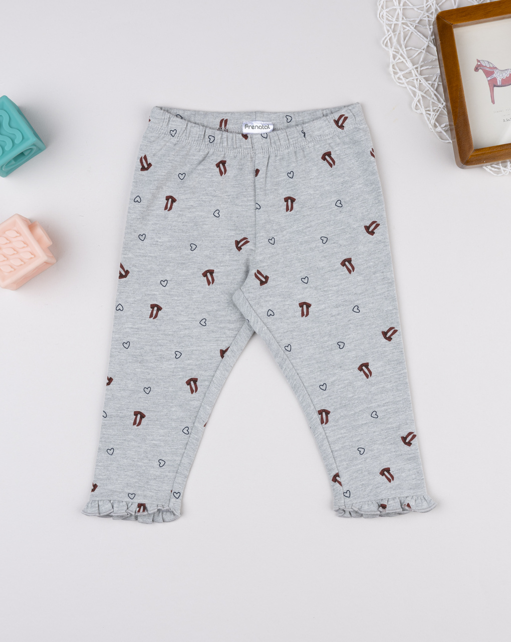 βρεφικό κολάν γκρι με φιογκάκια για κορίτσι - Prénatal