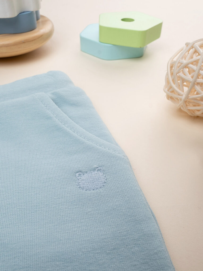 βρεφικό παντελόνι φόρμας βεραμάν με αρκουδάκι για αγόρι - Prénatal