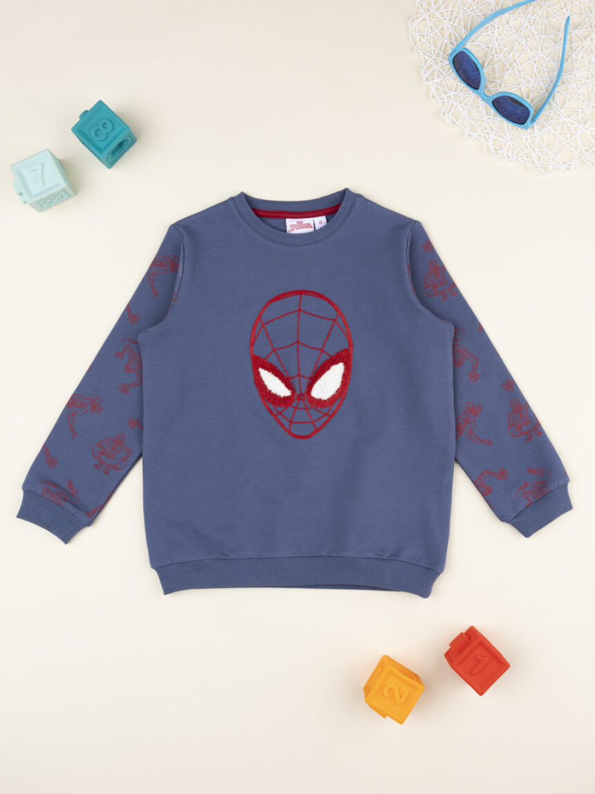 παιδική μπλούζα φούτερ μπλε spiderman για αγόρι - Prénatal