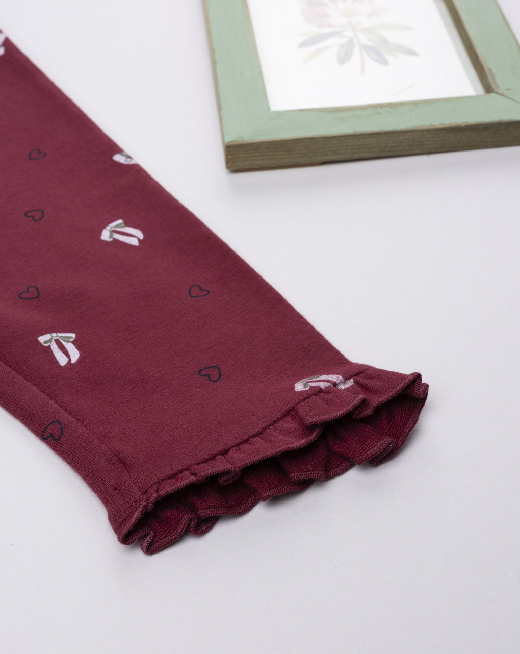 βρεφικό κολάν μπορντώ με φιογκάκια για κορίτσι - Prénatal