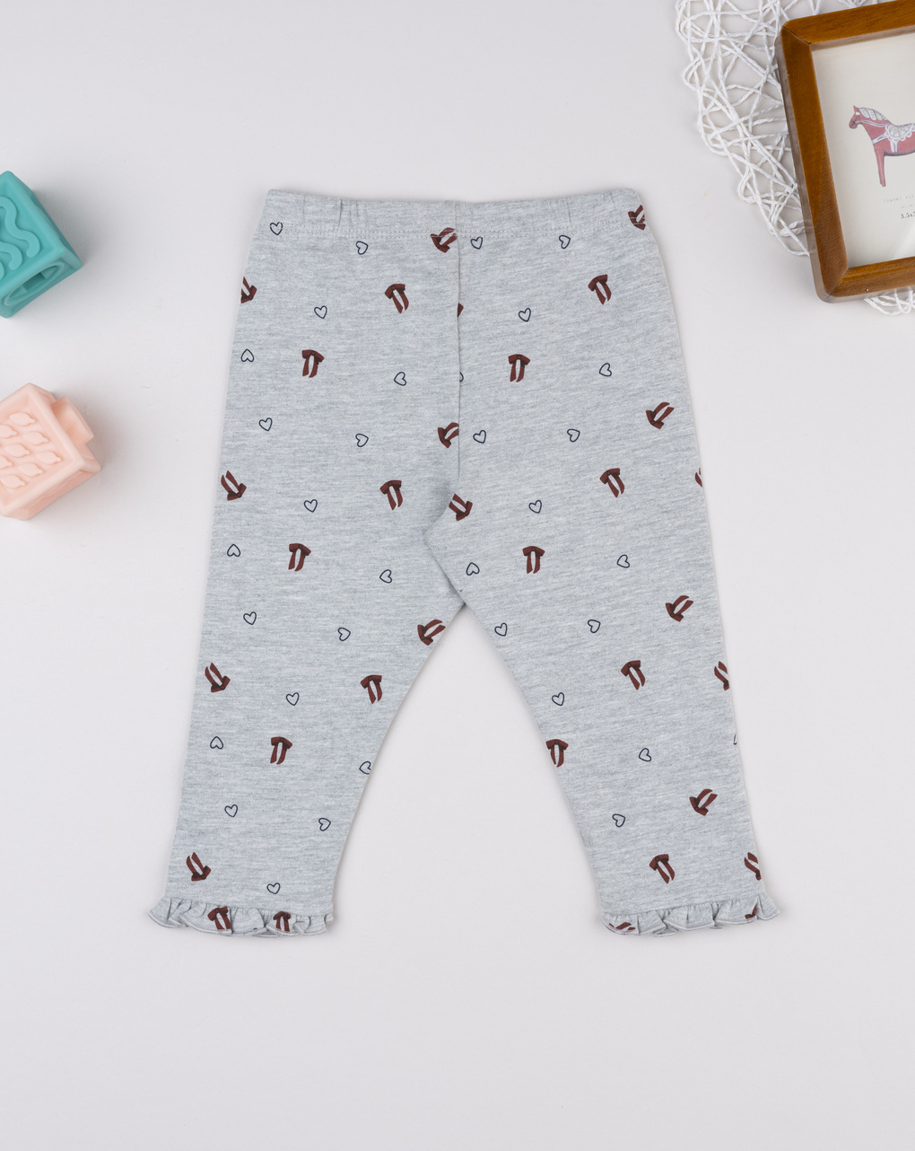 βρεφικό κολάν γκρι με φιογκάκια για κορίτσι - Prénatal