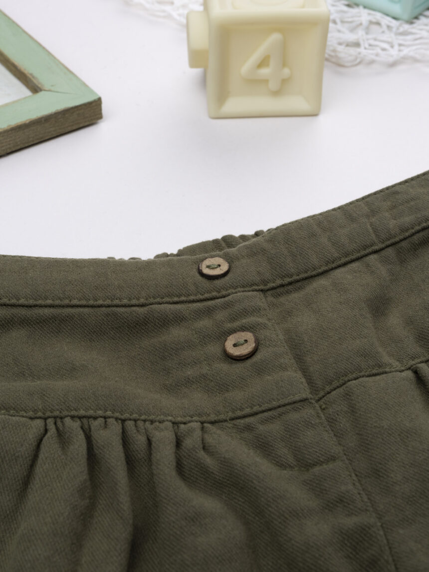 βρεφικό σορτσάκι twill κυπαρισσί wood για κορίτσι - Prénatal