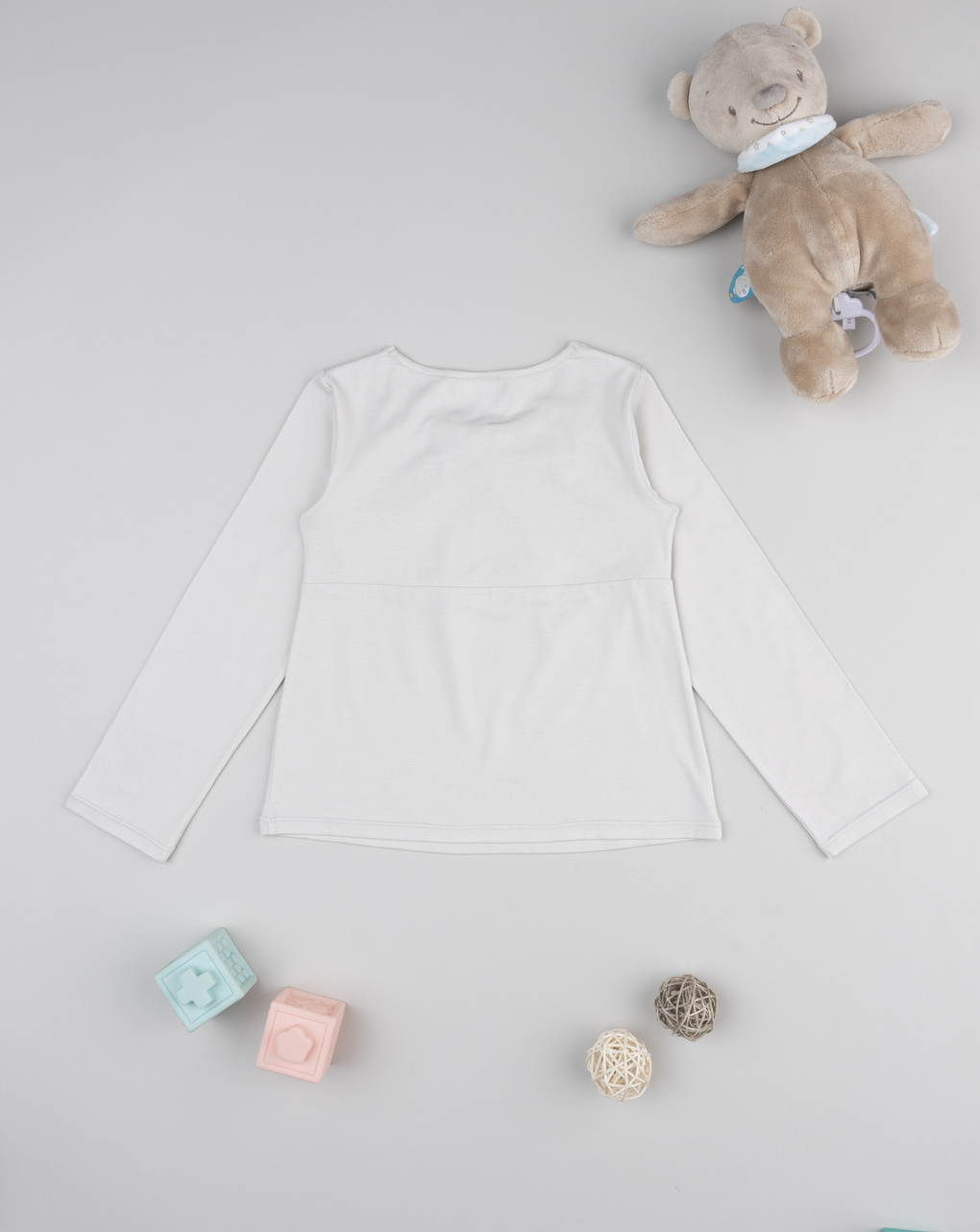 παιδική μπλούζα μπεζ με λουλούδια για κορίτσι - Prénatal