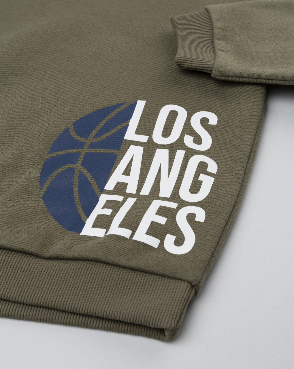 παιδική μπλούζα φούτερ χακί los angeles για αγόρι - Prénatal