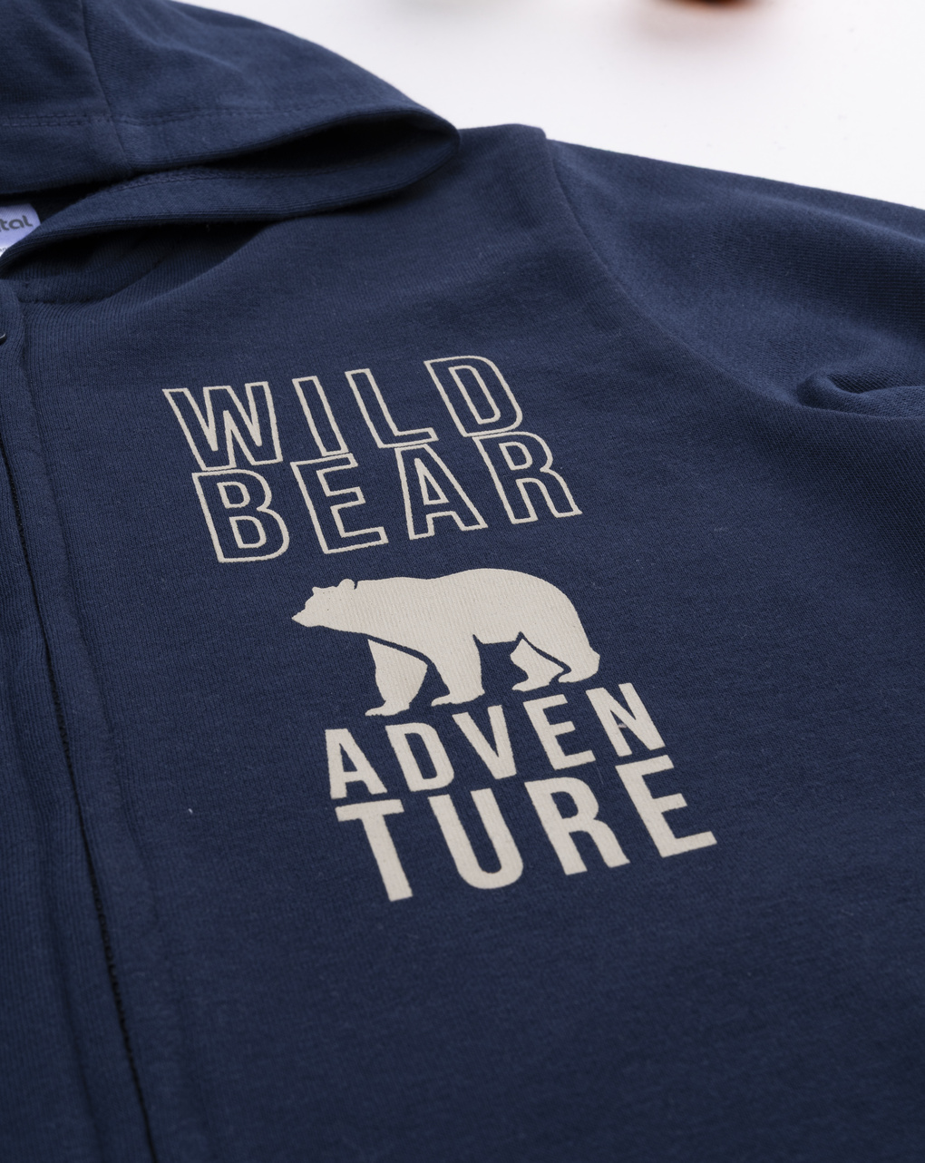 παιδική ζακέτα φούτερ μπλε bear για αγόρι - Prénatal